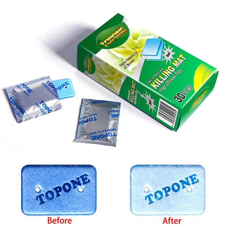30 Pz Elettrico Mosquito Killer Mats Anti Mosquito Inodore Insetto Morso Repellente Compresse Repellente Per Insetti Zanzara Incenso Stuoie
