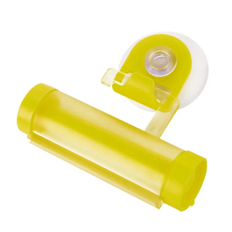 New Plastic Rolling Tube Squeezer Toothpaste Dispenser Sucker Holder Dental Cream Bathroom Manual Syringe Dispenser