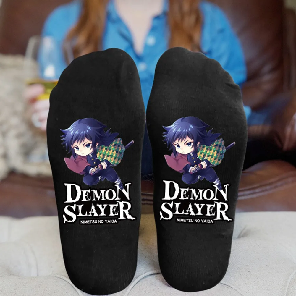 Аниме Demon Slayer: Kimetsu no Yaiba косплей костюм мультфильм хлопковые носки аксессуары реквизит подарок