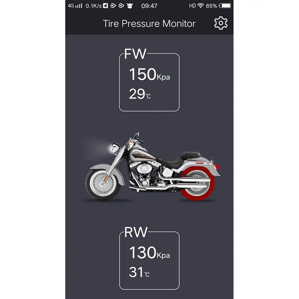 Беспроводная система мониторинга давления в мотоциклетных шинах с Bluetooth, внешние датчики, датчики TPMS для мотоциклов, режим приложения для Android IOS