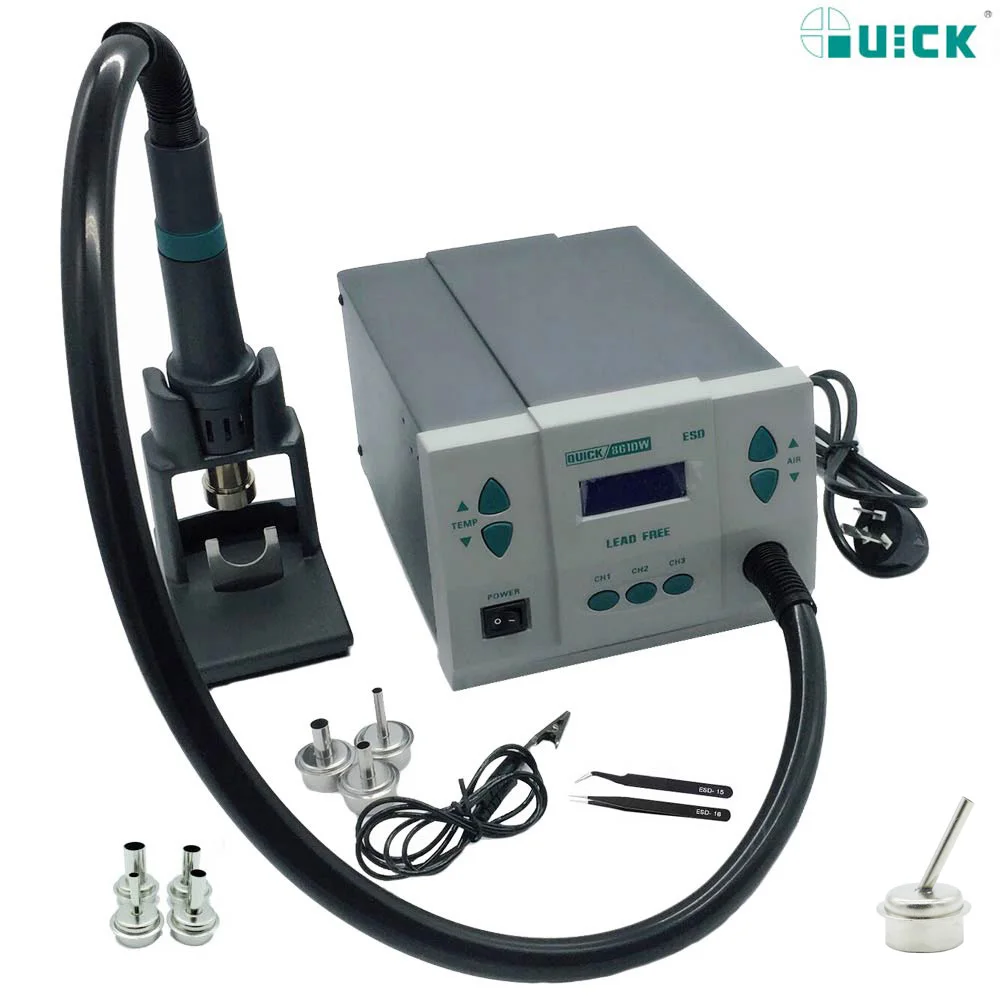 1000W220/110V быстрая 861DW Тепловая пушка свинца Термовоздушная паяльная станция контроллер температуры микрокомпьютера паяльная станция+ 7 насадка