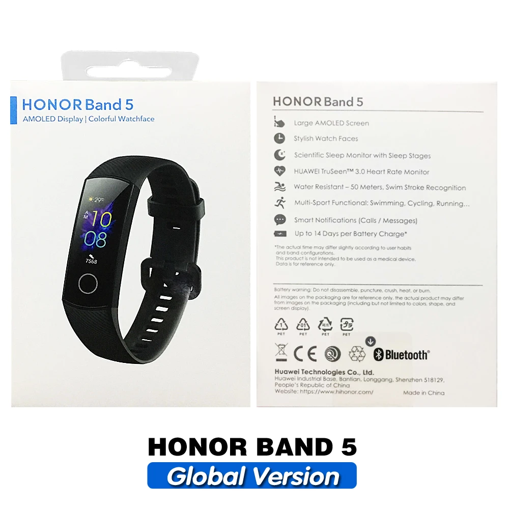 Honor Band 5 Смарт браслет глобальная версия уровень кислорода в крови умные часы
