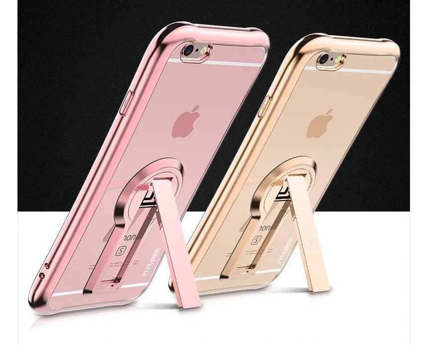 

Plating Silicone Case For iPhone 6 6S iPhone 7 8 Plus Ultra Thin Cases holder for iPhone XXS Max XR Clear Phone Cases For iPhone