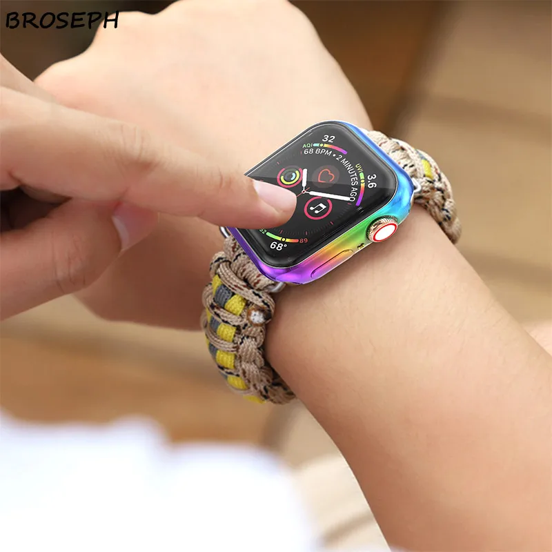 Защитный чехол для Apple Watch 4 Band 40 мм 44 мм цветной, мягкий, из ТПУ защитный чехол для iwatch Series 4