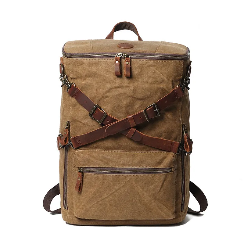 FRONT DISPLAY of Woosir Anti-Theft Canvas Laptop Backpack