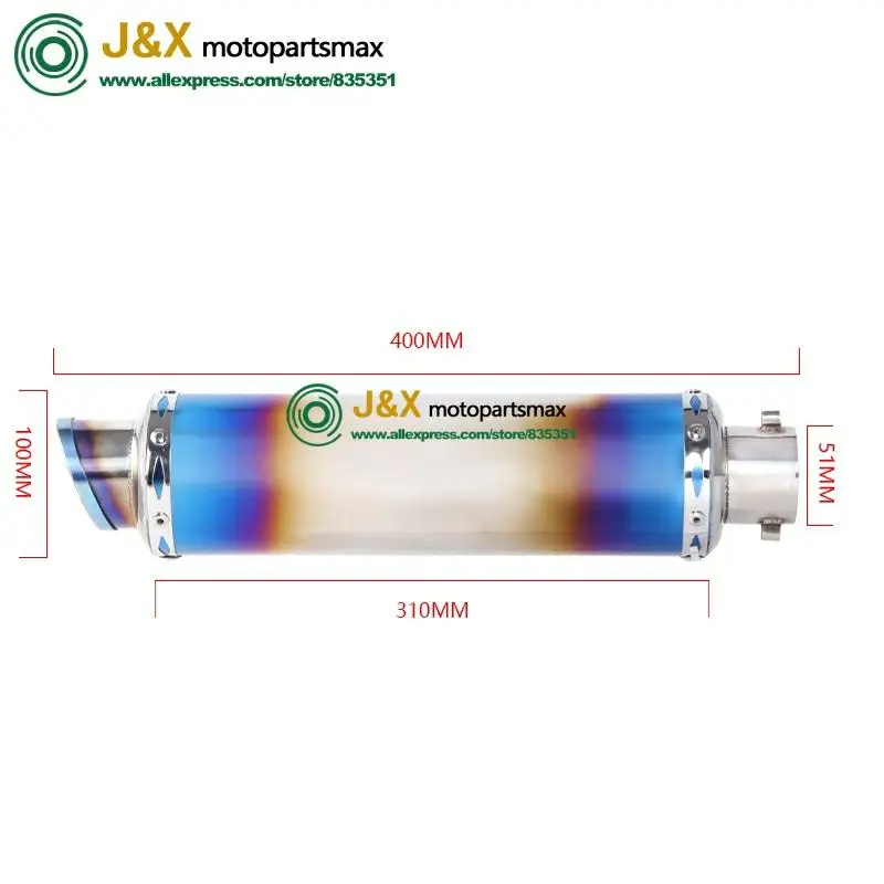 Полная выхлопная система предотвращения скольжения для мотоцикла Kawasaki Z800