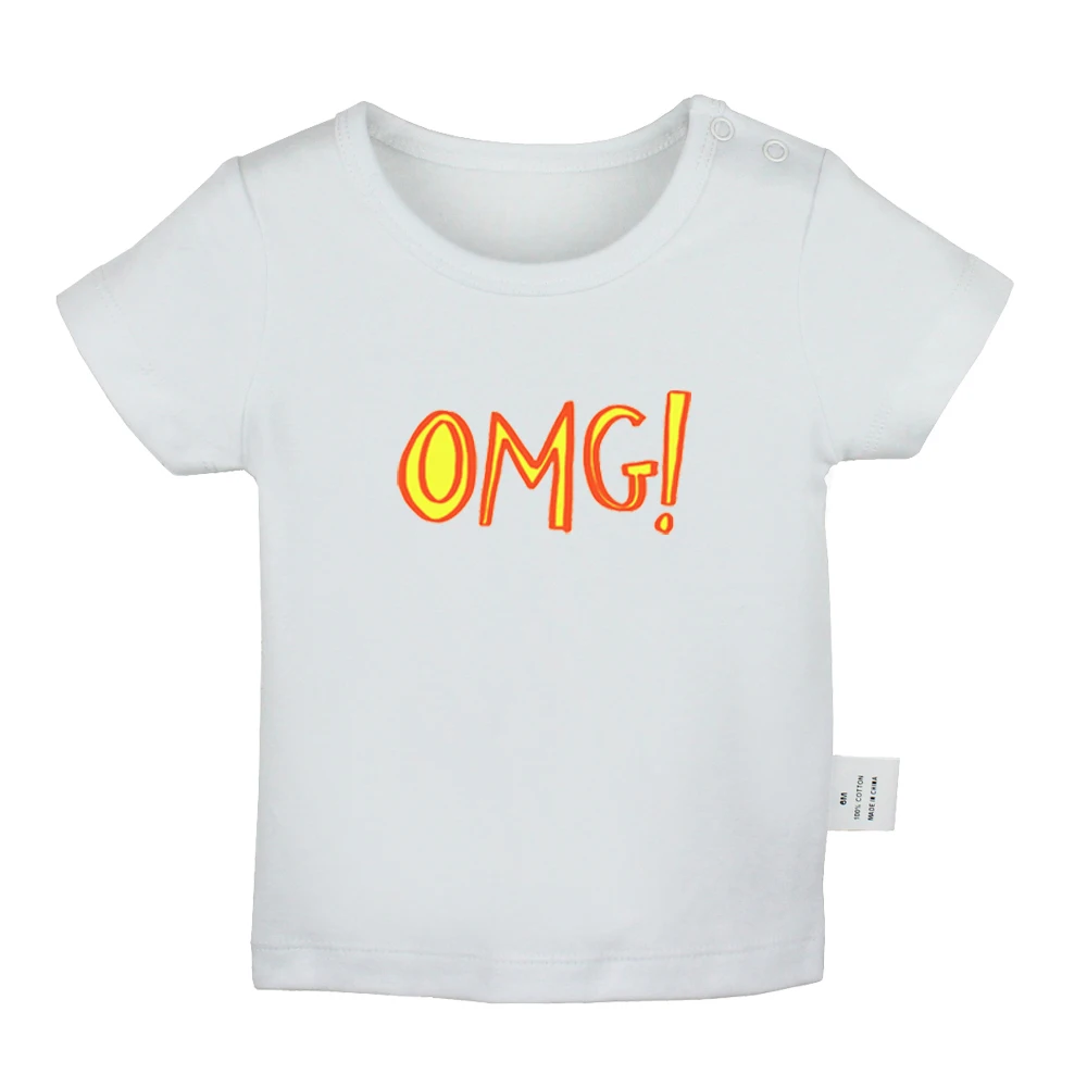 JbBabyYW1059D Slayer/футболки для новорожденных с дизайном «OH MY GOD» в американском стиле; однотонные футболки с короткими рукавами и графикой для малышей - Цвет: JbBabyYW1059D