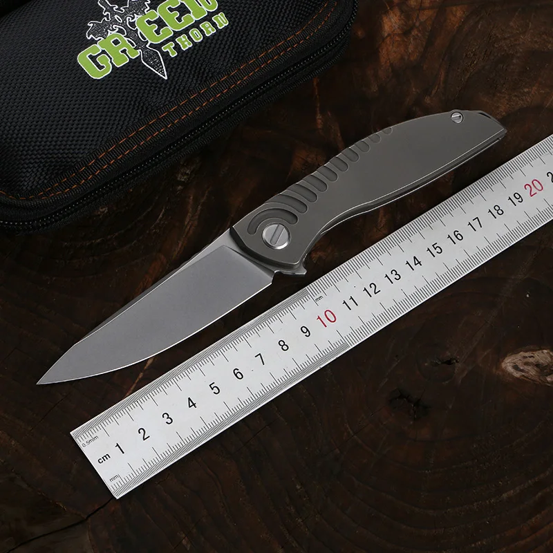 Green thorn neon R20 D2 blade + TC4 титановый походный практичный нож для фруктов складной