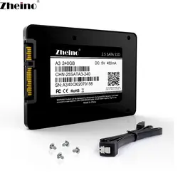 Zheino 2,5 SATA3 SSD 240 GB Внутренний твердотельный диск 3D Nand TLC 6 ГБ/сек. SSD диск для ноутбука Desktop