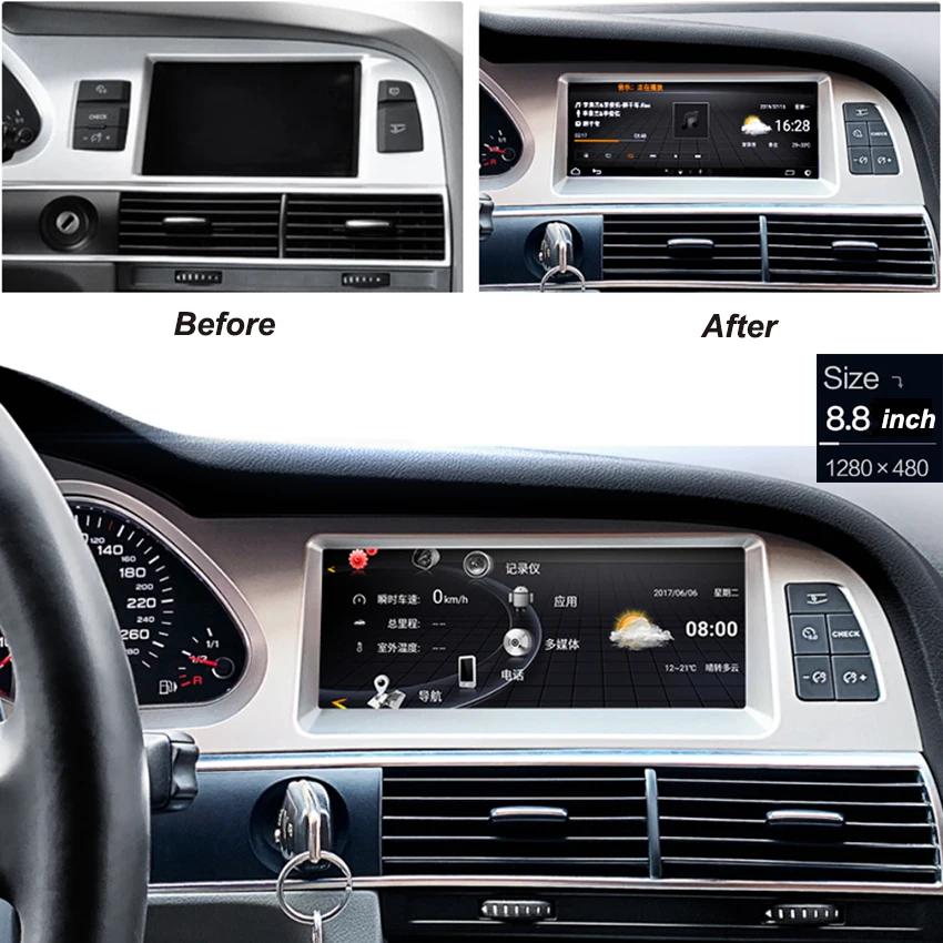 For Audi A6 A6L C6 4F 2005~2011 Car Android Multimedia Player Autoradio Radio Stereo GPS Navigation Carplay Video player