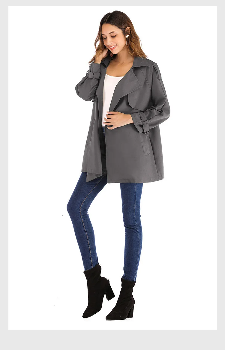 Beigerfayl осенний плащ для женщин Mantel Damen, однотонная цветная куртка Corta Vento Feminina, отложной воротник, Монт байан JR1939