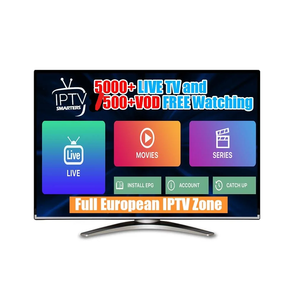 IPTV Subscription Europe France Spain m3u italia Portugal IPTV abonnement for smart android tv box 4K media player iptv smarters