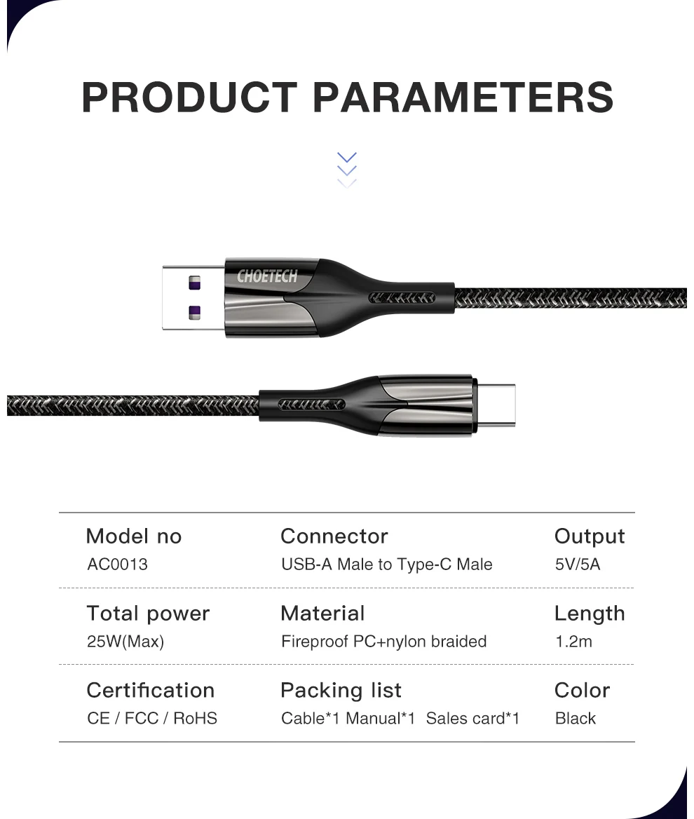 CHOETECH usb type-C кабель 5A супер быстрая зарядка для huawei Mate30 20 Pro P30 20 Быстрая зарядка быстрое зарядное устройство кабель для передачи данных USB C шнур