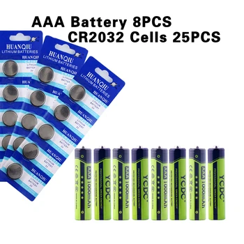

AAA 1000mAh Pre/Stay Charge Ni-MH Rechargeable Batterry+CR2032 Cells Suits 8PCS 1.2V AAA 1000mAh High Volume HLR6 Ni-MH