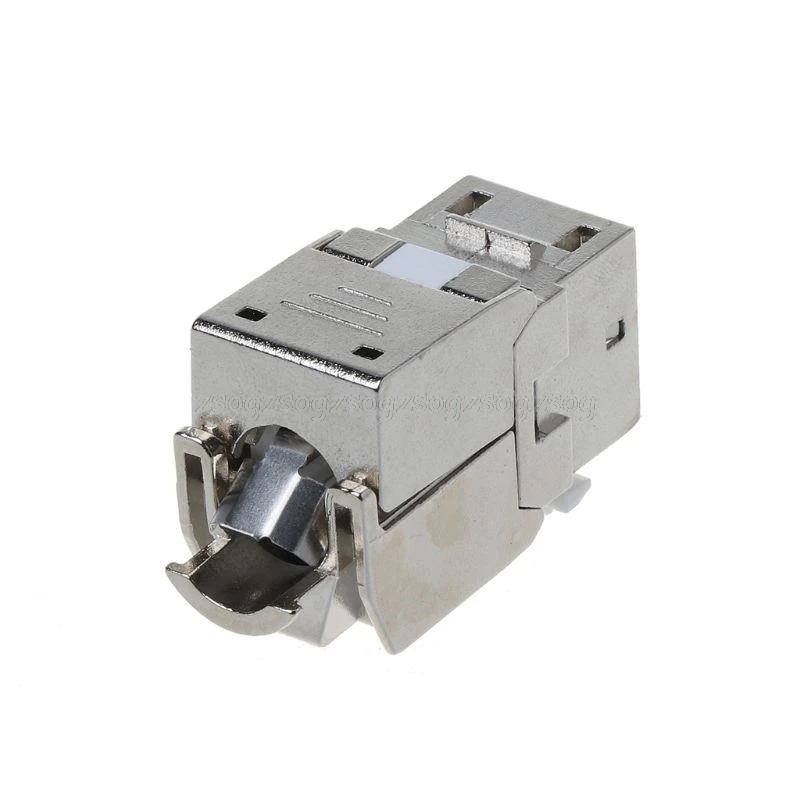 RJ45 Keystone Cat6 Cat6A Экранированный FTP модуль из цинкового сплава Keystone Jack сетевой разъем адаптер D31 Прямая поставка