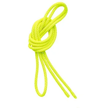 3 М Радуга Цвет Ритмическая гимнастика веревка сплошная конкуренция женский гимнастка искусство тренировочная веревка, прочные резиновые ремни, гимнастический спортивный Бодибилдинг - Цвет: Yellow
