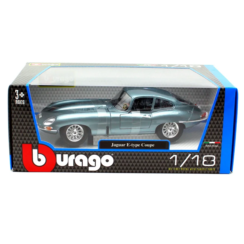 Модель автомобиля кабриолета Bburago Jaguar 1:18 модель под давлением в стиле ретро новая