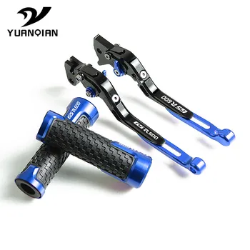 

Motorcycle CNC Adjustable Foldable Brake Clutch Levers and Handle bar Grips handbar grip For SUZUKI GSXR600 GSXR 600 2006-2010