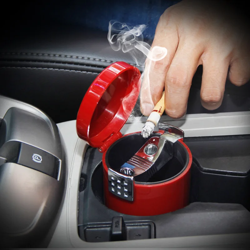 

Car Ashtray Seal Safety Flame Retardant Multi-function Trash Portable Washing For Car Interior Accessories