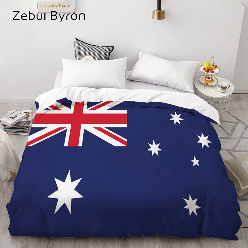 

3D Custom Duvet Cover,Comforter/Quilt/Blanket case AU Queen/King/220x240/200x200,Bedding flag Australia,drop ship