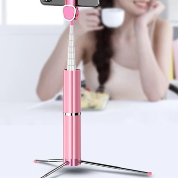 

Mini Handheld Wireless Bluetooth 3.0 Selfie Stick Remote Control Shutter Selfie Stick Telescopic Rod