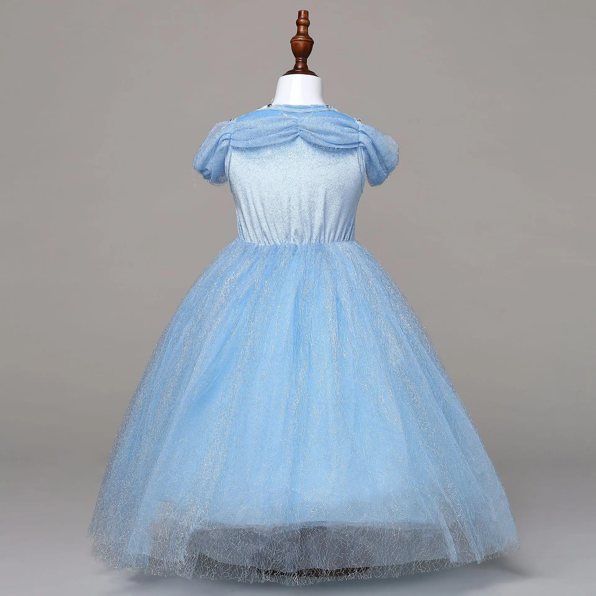 Детское платье с рисунком из мультфильма; платье принцессы с блестками для девочек; длинный плащ; Детский костюм; Детские платья для девочек