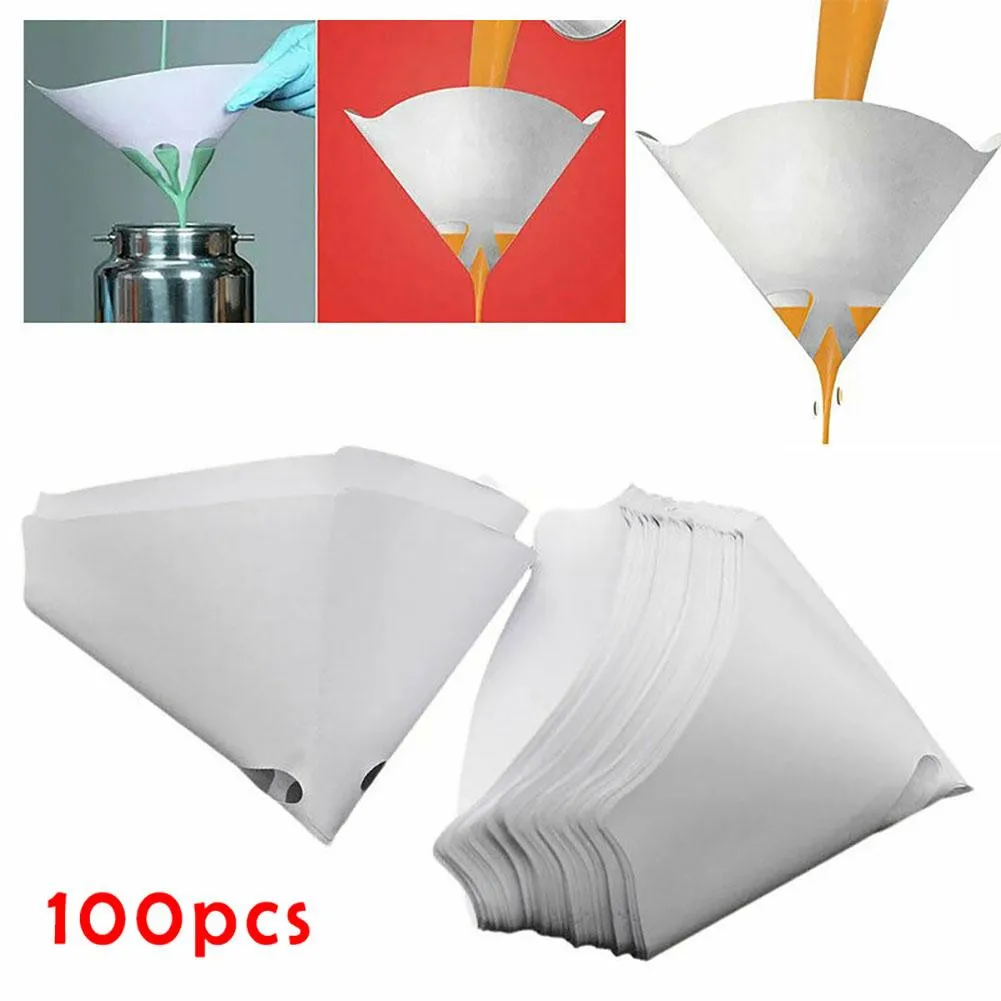 Paint Filter Paper Professional Strainers 100pcs 190 Body Shop DIY Use