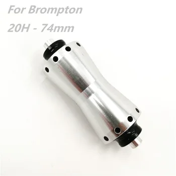 

Brompton Folding Bike 20 Hole Front Hub Straight Spoke Hubs 74mm Straight Pull Spoke Hub 7.8mm Axis 2 Bearing