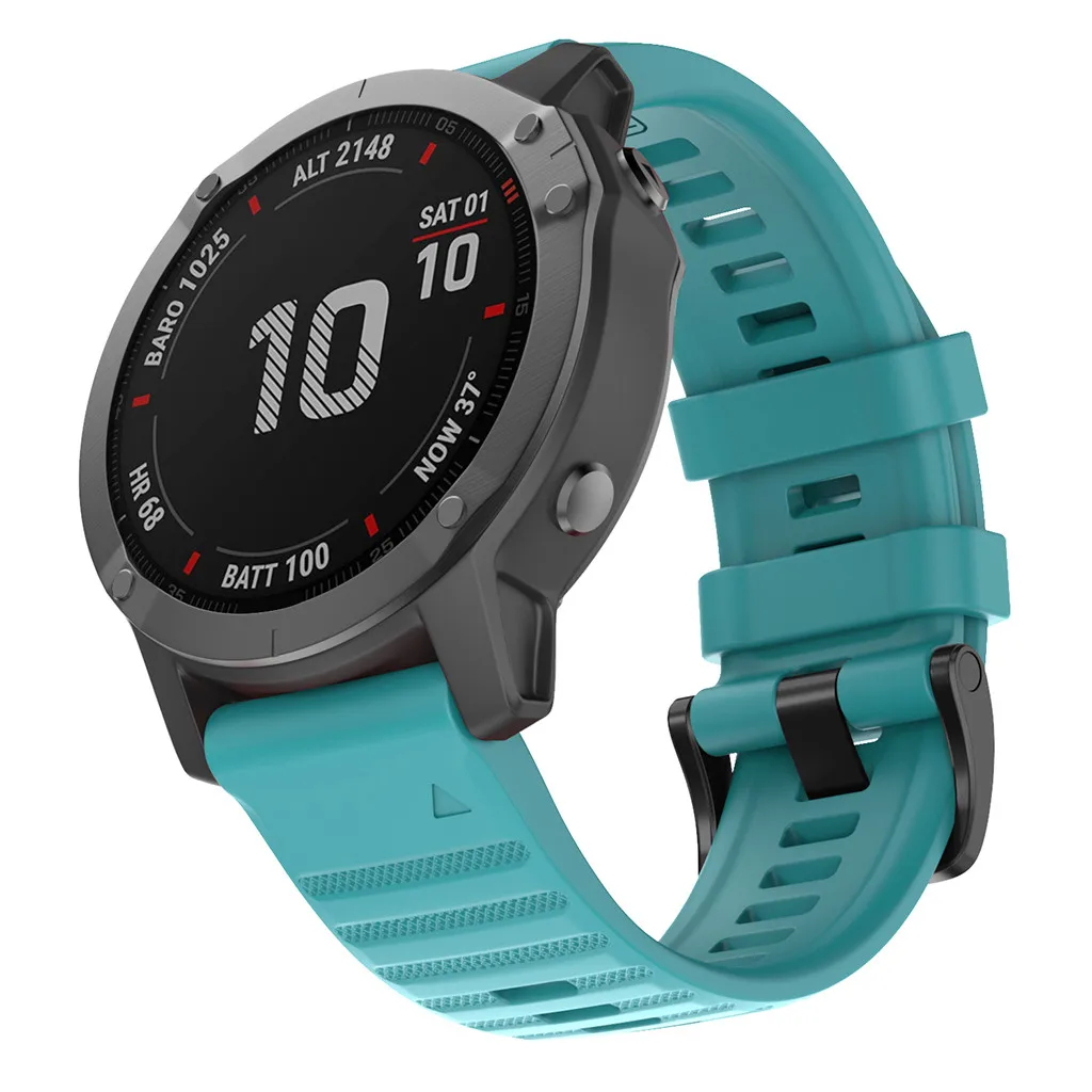 Ремешок для часов QuickFit 22 мм 26 мм для Garmin Fenix 6 6X Pro/5 5X Plus 3 3HR силиконовый ремешок Fenix6 Fenix5 часы Easyfit