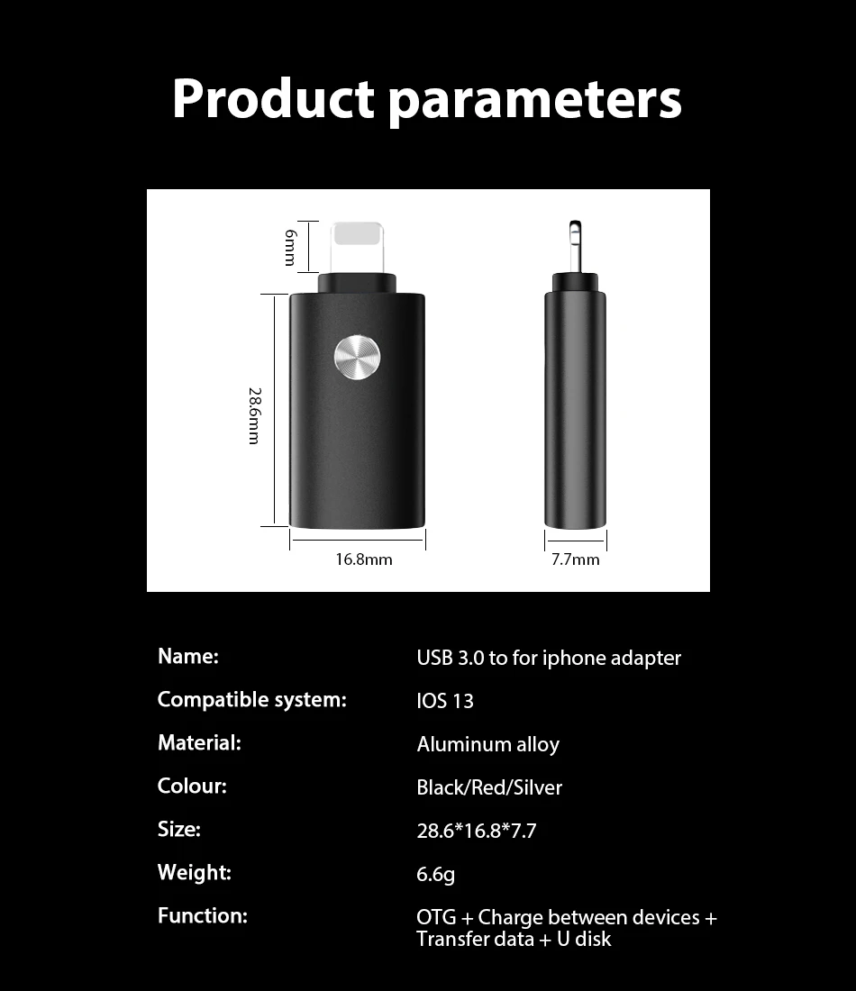 ACCEZZ USB OTG адаптер для iPhone 11 Pro Max X XR XS 8 Plus планшет камера ноутбук разъем для клавиатуры Освещение USB 3,0 адаптер