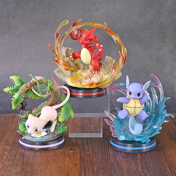 

Anime Charmeleon Wartortle Mew PVC Action Figure Collectible Model Toy