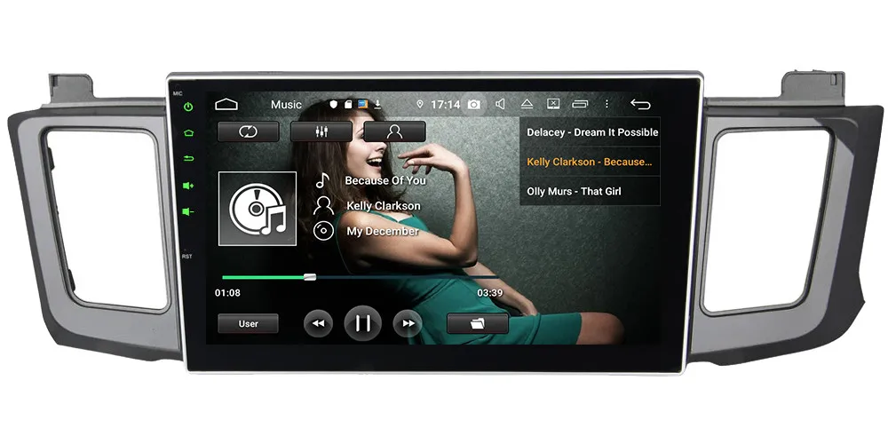 Klyde 10.1" IPS 4G WIFI Android 9.0 Octa Core 4GB RAM 64GB ROM DSP BT Car DVD Multimedia Player Stereo For Toyota RAV4 2012