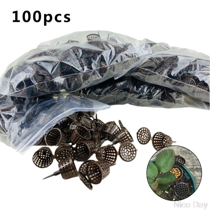 100 Pcs/pack Fertilizer Basket for Flower Pot Osmocote Bonsai Orchid Plants A13 20 Dropship