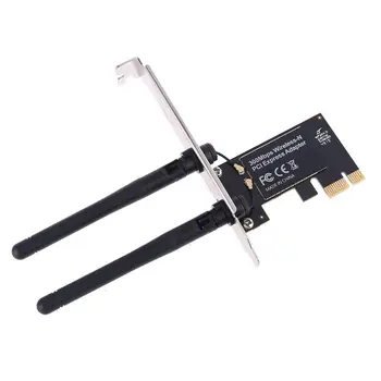 

300Mbps 2.4GHz Wireless Bluetooth Adapter WiFi PCI-Express Net work Card for PC