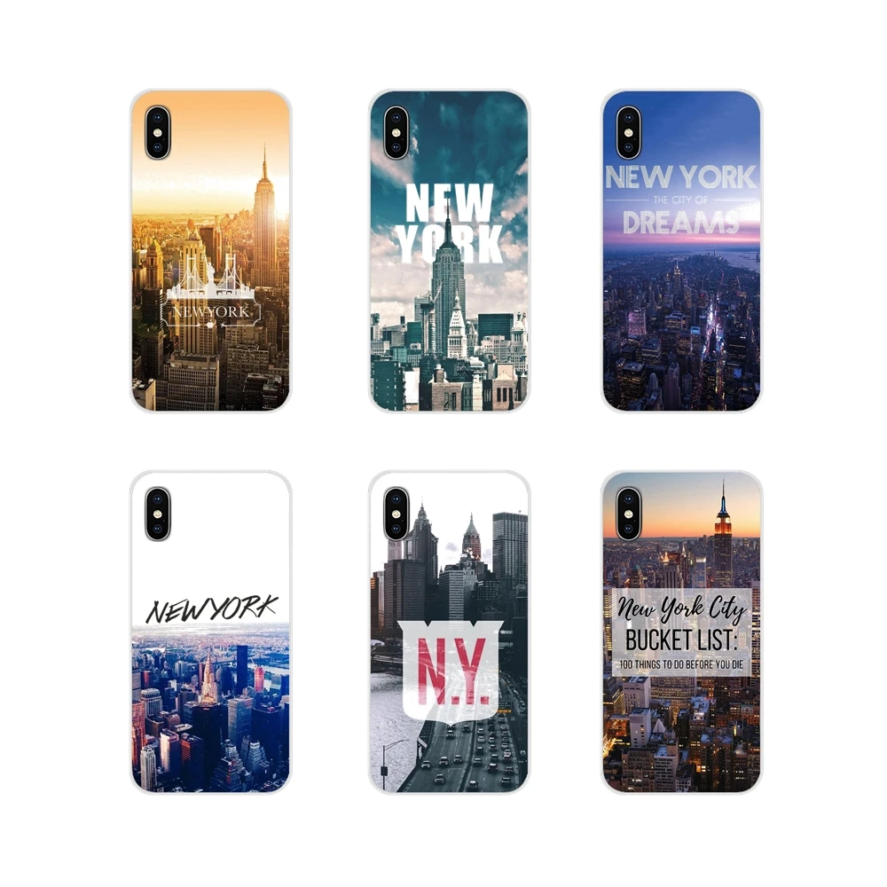 Аксессуары чехлы для телефонов Samsung A10 A30 A40 A50 A60 A70 M30 Galaxy Note 2 3 4 5 8 9 10 PLUS New york city