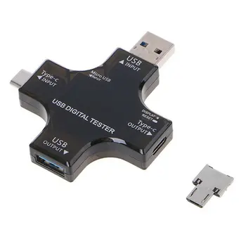 

USB 3.0 Type-C USB tester DC Digital voltmeter amperimetor voltage current meter ammeter detector power bank charger indicator