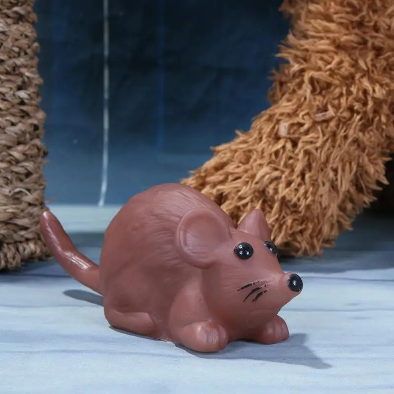 Кошка маленькая игрушечная мышь игрушки забавный щенок собака, кошка, котенок пищевая жевательная игрушка Моделирование резинового Крыса Мышь игрушка "мышь"