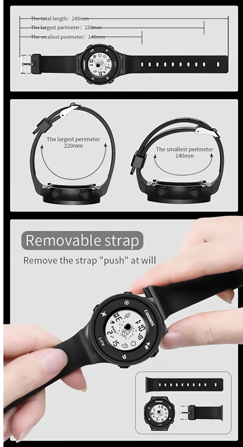 Digital Watch Women Mens Watches Fashion Creative Screen PU Slim Wristband Teens Student Digital Wrist Watches Reloj Mujer Clock
