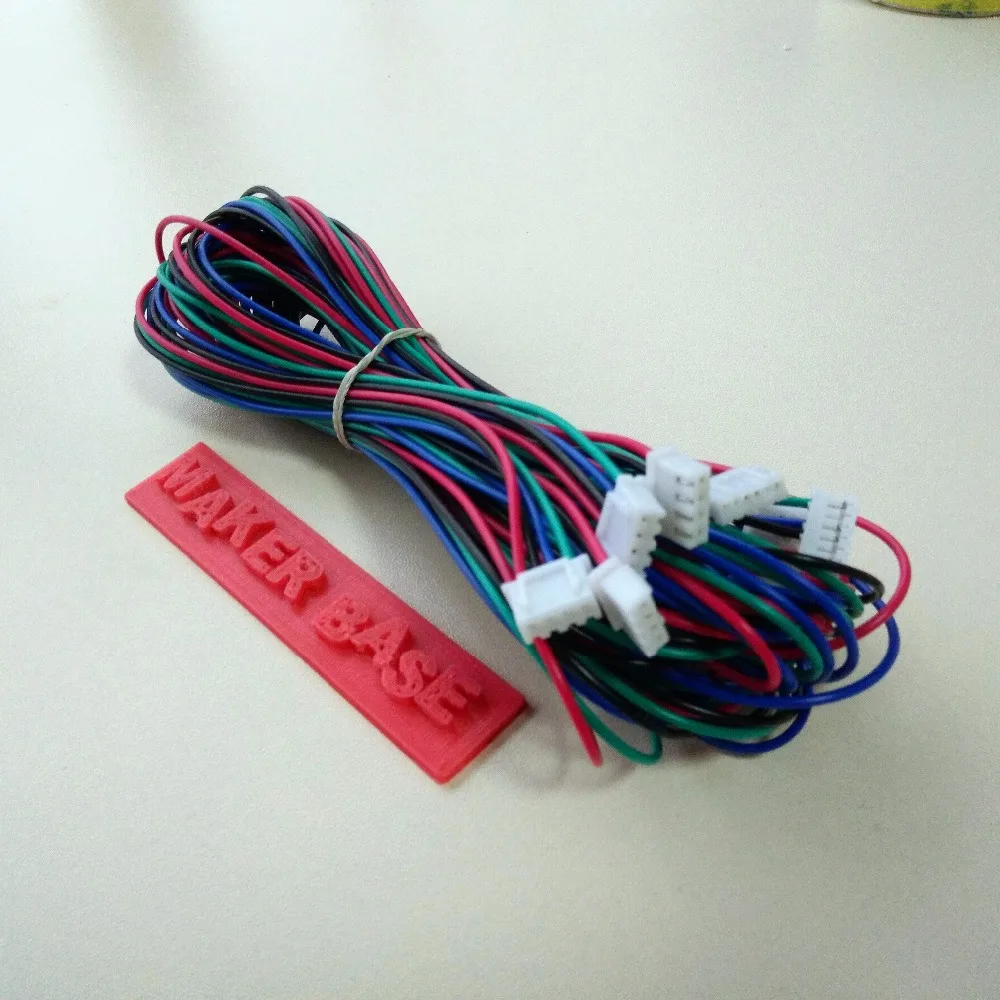 Nema 17 шаговый двигатель кабель RepRap двигатель проводка Dupont 4pin 6pin кабель 42 Мотор провода XH2.54 разъем nema17 провода 5 шт./лот
