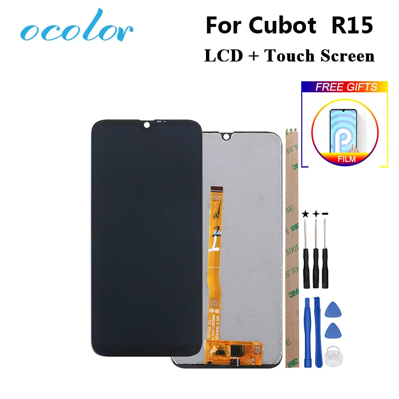 

ocolor For Cubot R15 LCD Display and Touch Screen 6.26" Digitizer Assembly Replacement +Frame+Tools+Adhesive +Film For Cubot R15
