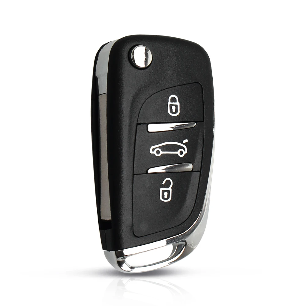 Dandkey 10 шт. модифицированный дистанционный ключ чехол для peugeot 107 207 307 307S 308 407 607 для ключ Citroen 2/3 кнопки CE0523