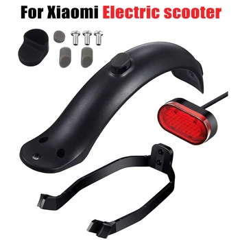 Durable Scooter Mudguard for Xiaomi Mijia M365 M187 Pro Electric Scooter Tire Splash Fender with Rear Taillight Back Guard