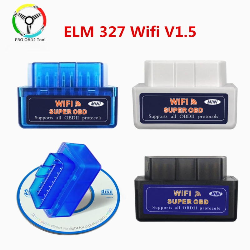 Новый Супер Мини ELM 327 V1.5 WiFi OBD2 ELM327 V 1 5 Wi Fi OBDII диагностический инструмент для