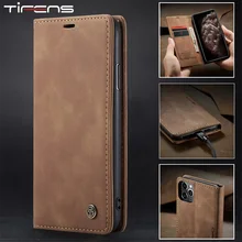 Luxury Magnetic Flip Wallet Case For iPhone 13 12 Mini 11 Pro XS MAX X XR 8 7 6s 6 Plus 5 5s SE 2020 Leather Card Phone Cover