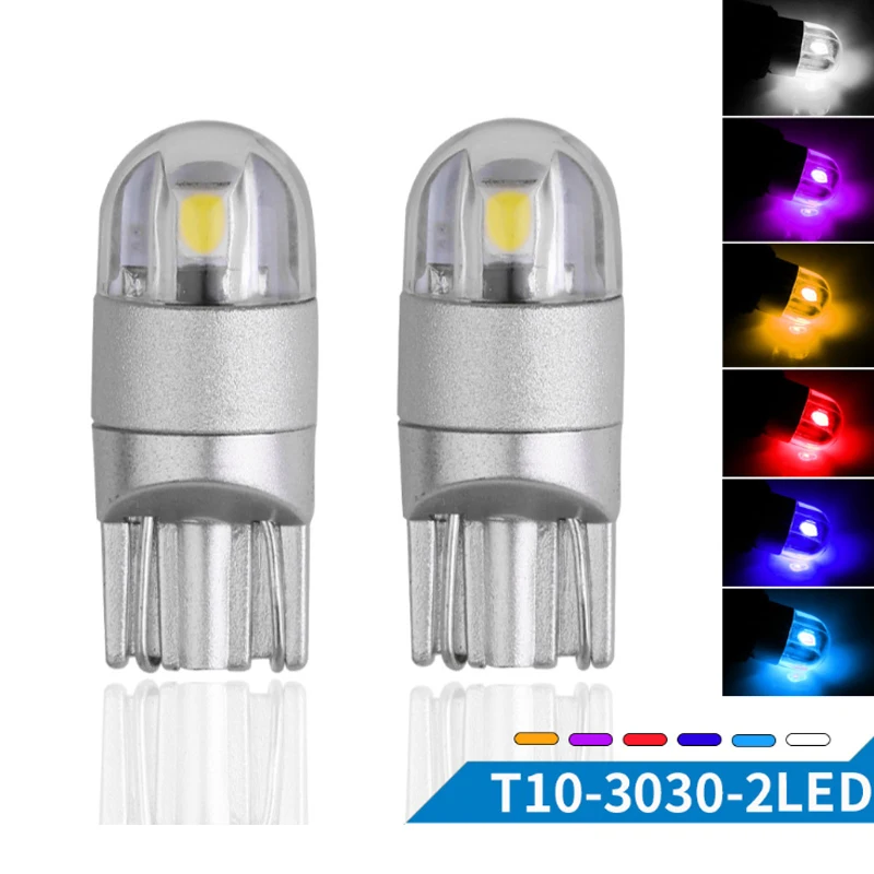 10 шт 12V T10 3030 2 SMD 194 168 W5W Led Canbus Ширина светильник 200 люмен растамаживания Авто Лампа Клин Парковка купол Led светильник автомобильной лампы