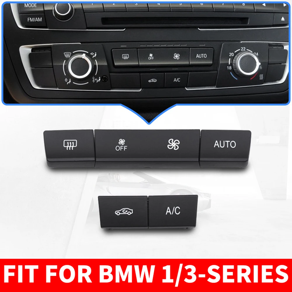 ABS Car Air Conditioner CD Digital Control Key Button Cover Trim Sticker For BMW F30 F80 F31 F32 F33 F35 2013-18 1/2/3/4 series