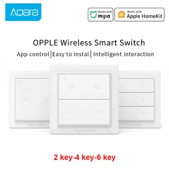 

International Version Aqara Opple Wireless Smart Switch No Wiring Required Work With Smart Home App Apple HomeKit Wall Switch