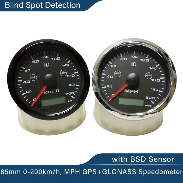 85mm 200km/h Digital GPS Speedometer Speedometer Mile Counter for Car  Motorcycle