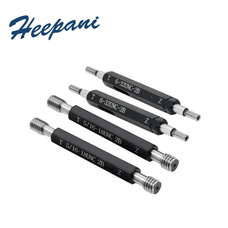 Американская система thread plug измерительные приборы 0-80/6-32/10-24/12-28UNC/UNF 2B винтовой штекер Калибр GO NO GO gauge