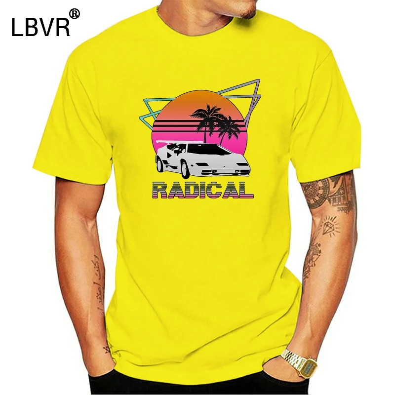Футболка Radical 1980 Countach Retrowave | Мужская одежда